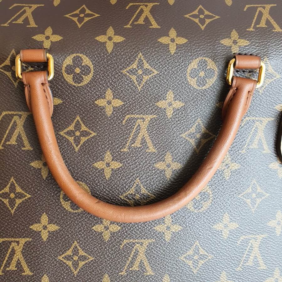 LV Marignan Brown Monogram Canvas with Leather and Gold Hardware