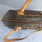 LV Montorgueil PM Brown Monogram Canvas with Leather and Gold Hardware #GLKYT-2 - Image 9