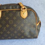 LV Montorgueil PM Brown Monogram Canvas with Leather and Gold Hardware #GLKYT-2 - Image 6