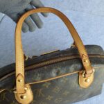 LV Montorgueil PM Brown Monogram Canvas with Leather and Gold Hardware #GLKYT-2 - Image 21