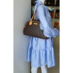 LV Montorgueil PM Brown Monogram Canvas with Leather and Gold Hardware #GLKYT-2 - Image 34