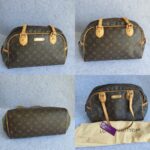 LV Montorgueil PM Brown Monogram Canvas with Leather and Gold Hardware #GLKYT-2 - Image 2