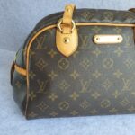 LV Montorgueil PM Brown Monogram Canvas with Leather and Gold Hardware #GLKYT-2 - Image 3