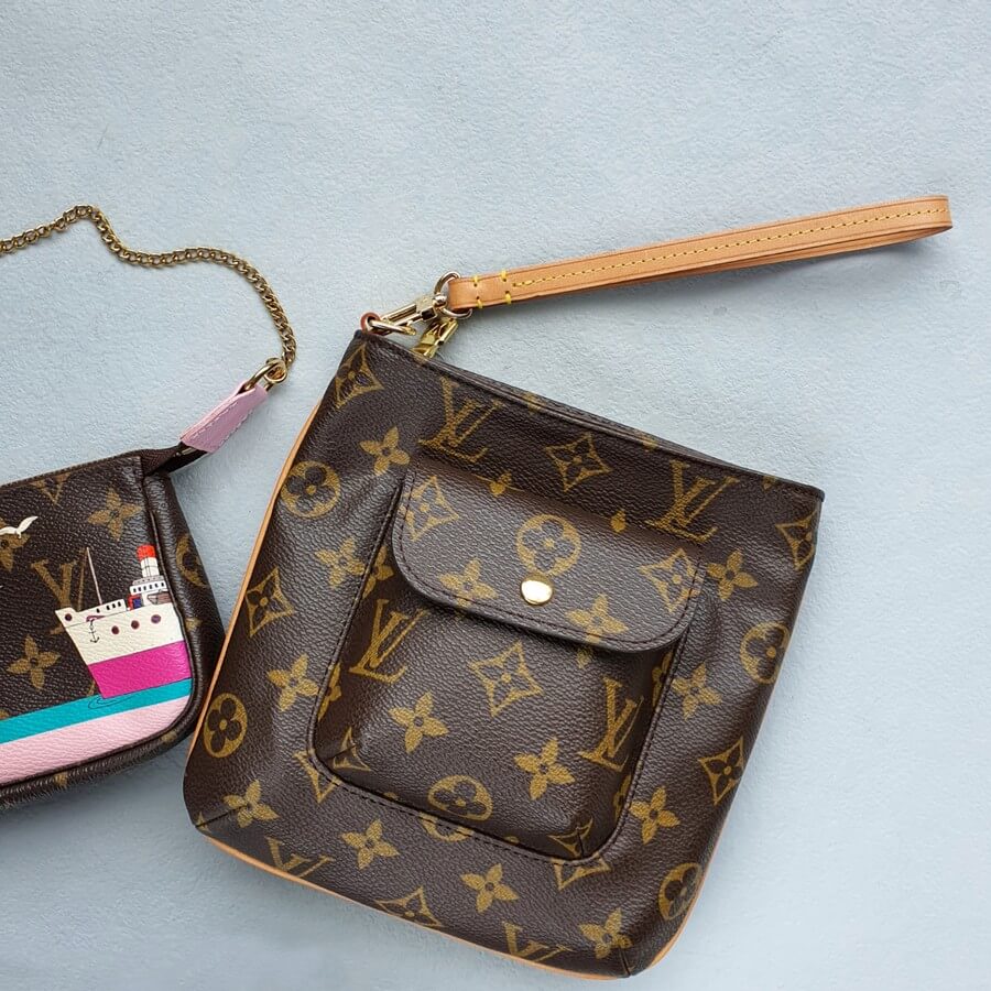 LV Partition M51901 Brown Monogram Canvas with Leather and Gold Hardware #OUSS-3