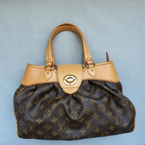 LV Tote Brown Monogram Canvas with Leather and Gold Hardware #OUYO-2