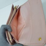 Prada 1M1132 Wallet Light Pink Saffiano Leather with Gold Hardware #SUEO-1 - Image 13