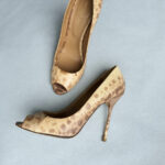 Sergio Rossi Peeptoe SZ38.5 Shoes #KLLY-55