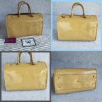 Anya Hindmarch Bag Light Brown Patent Leather with Gold Hardware #OCUU-1 - Image 2