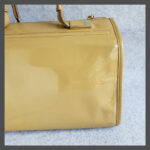Anya Hindmarch Bag Light Brown Patent Leather with Gold Hardware #OCUU-1 - Image 4