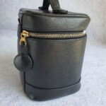 Chanel Vintage Vanity Case Black Grained Calfskin with Gold Hardware #OCUL-1 - Image 5