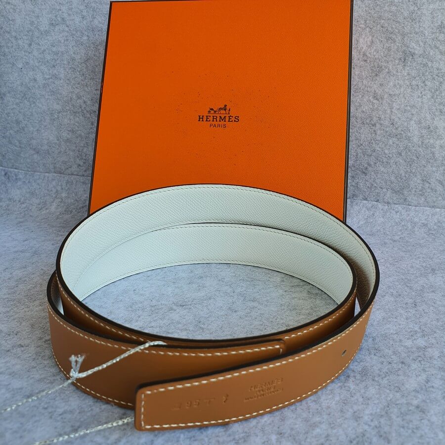 Hermes Leather Strap 32mm #COOR-1