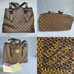 LV Hampstead MM N51204 Damier Ebene Coated Canvas with Gold Hardware #GLOSC-2 - Image 2
