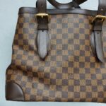 LV Hampstead MM N51204 Damier Ebene Coated Canvas with Gold Hardware #GLOSC-2 - Image 5