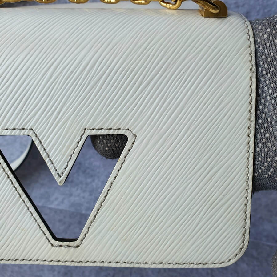 Louis Vuitton, Bags, Louis Vuitton Chain Twist Epi Sol Studded Mm  Shoulder Bag