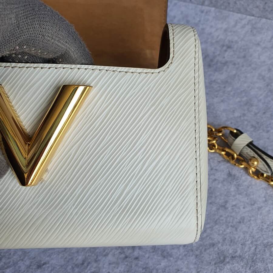 Louis Vuitton, Bags, Louis Vuitton Chain Twist Epi Sol Studded Mm  Shoulder Bag
