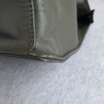 Prada Document Bag Grey Saffiano Leather with Silver Hardware #OCUO-2 - Image 11
