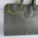 Prada Document Bag Grey Saffiano Leather with Silver Hardware #OCUO-2 - Image 3