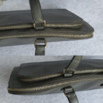 Prada Document Bag Grey Saffiano Leather with Silver Hardware #OCUO-2 - Image 9