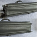 Prada Document Bag Grey Saffiano Leather with Silver Hardware #OCUO-2 - Image 10