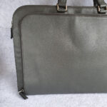 Prada Document Bag Grey Saffiano Leather with Silver Hardware #OCUO-2 - Image 5