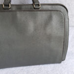 Prada Document Bag Grey Saffiano Leather with Silver Hardware #OCUO-2 - Image 6