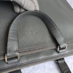 Prada Document Bag Grey Saffiano Leather with Silver Hardware #OCUO-2 - Image 18