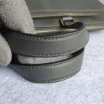Prada Document Bag Grey Saffiano Leather with Silver Hardware #OCUO-2 - Image 17