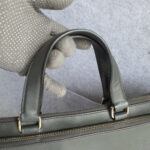 Prada Document Bag Grey Saffiano Leather with Silver Hardware #OCUO-2 - Image 16