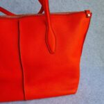 Tod's Shopping Zip Foderata Medium Red Calf Leather with Silver Hardware #OCLS-2 - Image 4