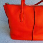 Tod's Shopping Zip Foderata Medium Red Calf Leather with Silver Hardware #OCLS-2 - Image 3