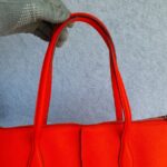 Tod's Shopping Zip Foderata Medium Red Calf Leather with Silver Hardware #OCLS-2 - Image 17