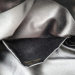 YSL Clutch Black Leather with Gold Hardware #OURC-1 - Image 15