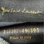 YSL Clutch Black Leather with Gold Hardware #OURC-1 - Image 14