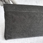 YSL Clutch Black Leather with Gold Hardware #OURC-1 - Image 6