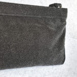 YSL Clutch Black Leather with Gold Hardware #OURC-1 - Image 7