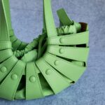 Bottega Veneta Mini Shell Green Smooth Leather with Silver Hardware #OCTT-1 - Image 7