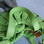 Bottega Veneta Mini Shell Green Smooth Leather with Silver Hardware #OCTT-1 - Image 14