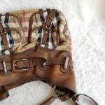 Burberry Hobo Bag Brown Canvas with Leather and Silver Hardware #SCUR-1 - Image 5