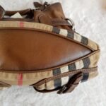Burberry Hobo Bag Brown Canvas with Leather and Silver Hardware #SCUR-1 - Image 12