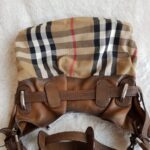 Burberry Hobo Bag Brown Canvas with Leather and Silver Hardware #SCUR-1 - Image 6