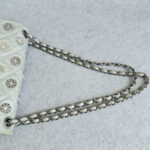 Chanel Flap Bag Silver Perforated Lambskin with Silver Hardware #OCSR-1 - Image 20
