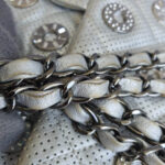 Chanel Flap Bag Silver Perforated Lambskin with Silver Hardware #OCSR-1 - Image 21