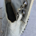 Chanel Flap Bag Silver Perforated Lambskin with Silver Hardware #OCSR-1 - Image 26