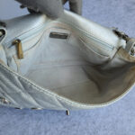 Chanel Flap Bag Silver Perforated Lambskin with Silver Hardware #OCSR-1 - Image 30