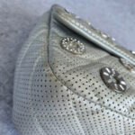 Chanel Flap Bag Silver Perforated Lambskin with Silver Hardware #OCSR-1 - Image 11