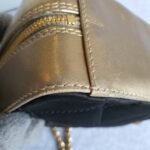 Chanel Vintage Bag Black/Gold Satin with Lambskin and Gold Hardware #OCYS-1 - Image 14