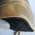 Chanel Vintage Bag Black/Gold Satin with Lambskin and Gold Hardware #OCYS-1 - Image 15