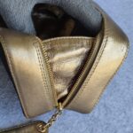 Chanel Vintage Bag Black/Gold Satin with Lambskin and Gold Hardware #OCYS-1 - Image 7