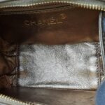 Chanel Vintage Bag Black/Gold Satin with Lambskin and Gold Hardware #OCYS-1 - Image 28