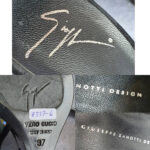 Giuseppe Zanotti Sz37.5 Black Suede/ Crystal Wedges Shoes #OCCT-6 - Image 7